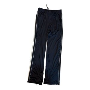 adidas Dark Navy Track Pants with White Side Stripes